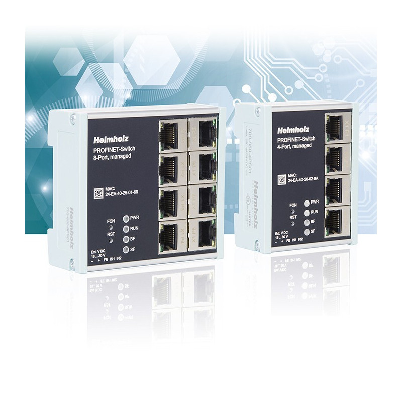 Switch Profinet  de 8 puertos gestionable Helmholz