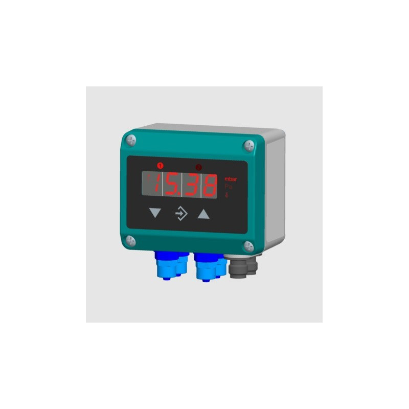 DIGITAL 2 CHANNEL DIFFERENTAILA PRESSURE SWITCH / TRANSMITER KLAUS FISCHER DE44 