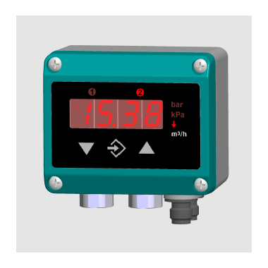 Indicador de presión diferencial transmisor Fischer DE 39